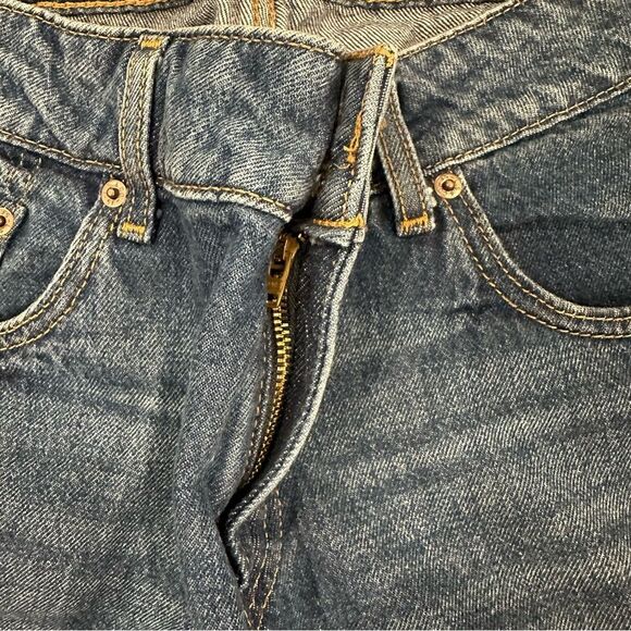 Levi's Dark Blue Superlow Wide Leg Denim Jeans - Picture 5 of 5